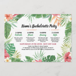 Tropische Brautparty-Route Aloha laden ein Einladung