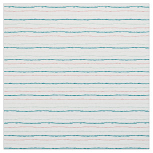 Tropische Brise Aquamarine Minze und rosa Streifen Stoff