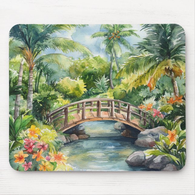 Tropische Brücke Mousepad (Vorne)
