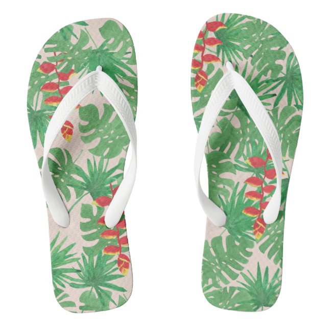 Tropische Canopy Flip Flops (Fußbett)