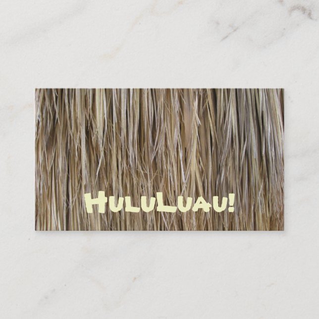 Tropische Catering_Authentic hawaiische Visitenkarte (Vorderseite)
