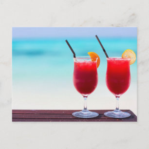 Tropische Cocktails Postkarte