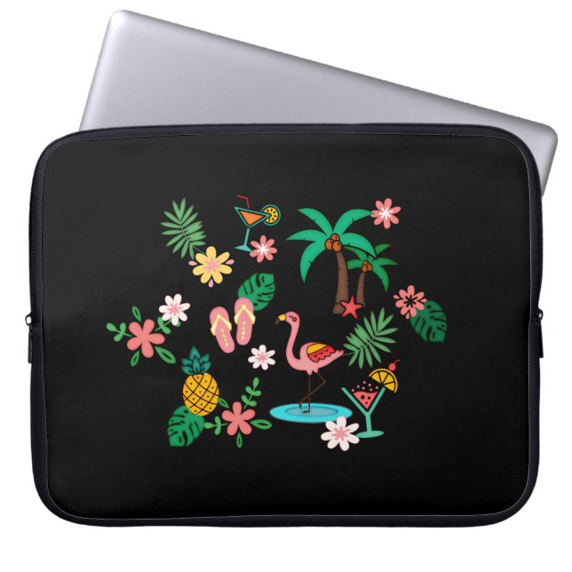 Tropische Collage Laptopschutzhülle (Vorderseite)