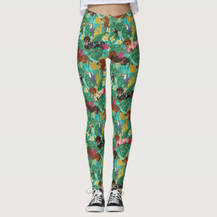 Tropische Dachshund-Strandvibes Leggings