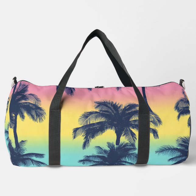 Tropische Dämmerung Reise Duffle Bag (Vorderseite)