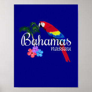 Tropische Destination Nassau Bahamas Poster
