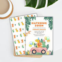 Tropische Dinosaurier-Babyparty - Schlüpfen bald