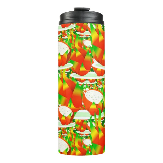 tropische Drachenfrucht Thermosbecher (Vorderseite)