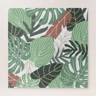 Tropische Dschungel-Pflanze, blumenhawaiianische T Puzzle
