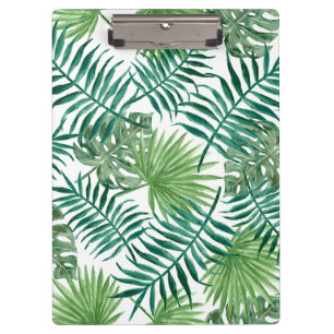 Tropische DschungelBlätter Klemmbrett