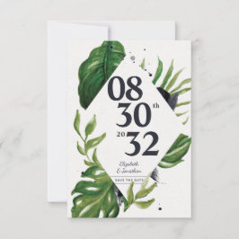 Tropische Dschungelweide modern Save the Date