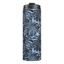 Tropische dunkelblaue Monstera-Dschungelblätter