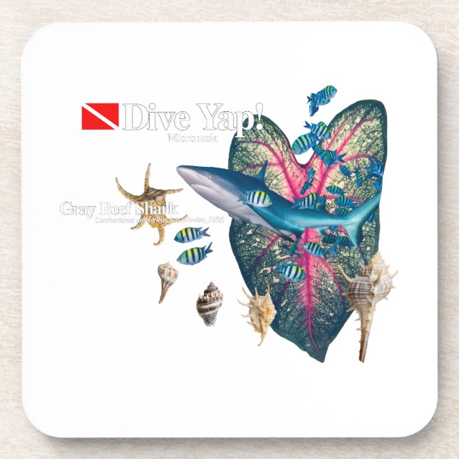 Tropische Einladung Getränkeuntersetzer (Vorderseite)