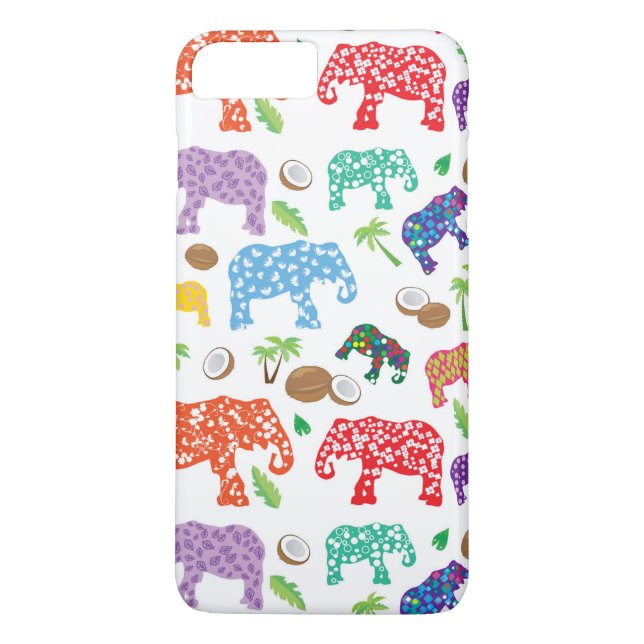 Tropische Elefanten Case-Mate iPhone Hülle (Rückseite)