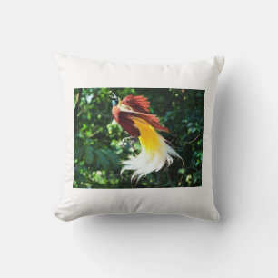 Tropische Elegance - Der Vogel des Paradieses Kiss Kissen