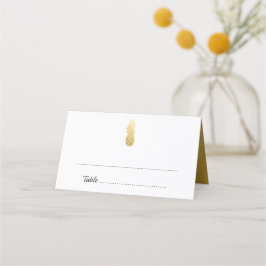 Tropische Eleganz | Ananas Hochzeit Platzkarte