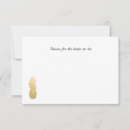Tropische Eleganz | Ananas Hochzeitsratgeber Hinweiskarte