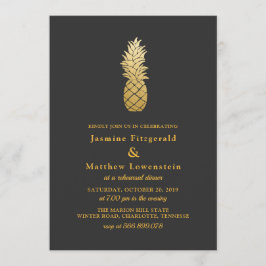 Tropische Eleganz | Ananas Probe Dinner Einladung