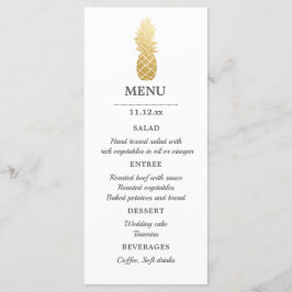 Tropische Eleganz | Ananas Wedding Menu Menükarte