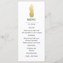 Tropische Eleganz | Ananas Wedding Menu Menükarte