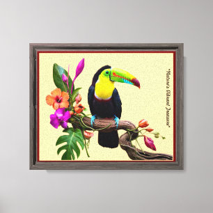 "Tropische Eleganz" Leinwanddruck