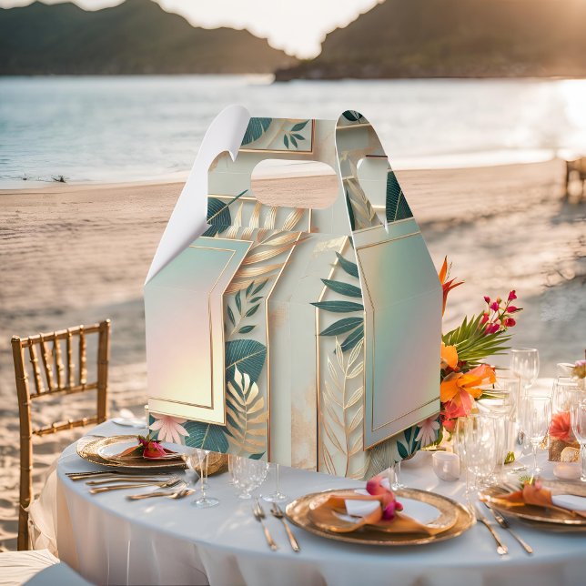 Tropische Eleganz Minimalistisch Geschenkschachtel (Von Creator hochgeladen)