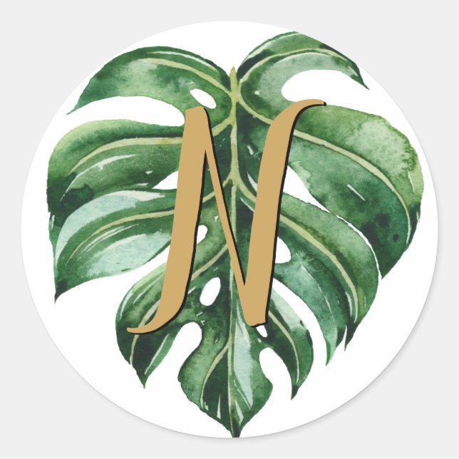 Tropische erste Umschlag Aufkleber (Vorderseite)