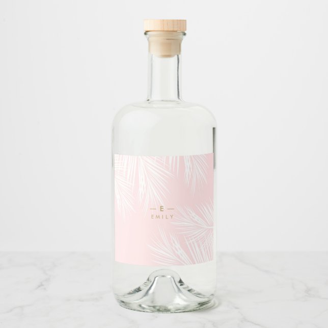 Tropische Etiketten, Flaschen Alkoholflaschenetikett (Vorderseite)