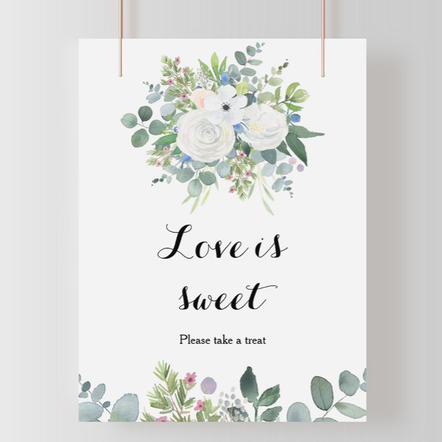 Tropische Eukalyptus Grüne Liebe ist süß Poster (Von Creator hochgeladen)