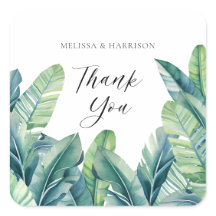 Tropische Exotic Foliage Blätter Hochzeitsszenario