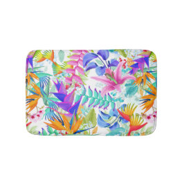Tropische exotische Blumen Badematte