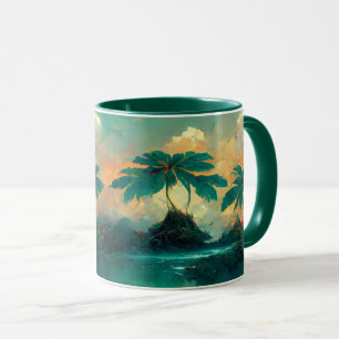 Tropische Fantasy Sea & Palm Trees Tasse