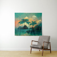 Tropische Fantasy Sea & Palm Trees