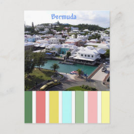 Tropische Farben auf Bermuda Postkarte