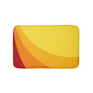 Tropische Farben Badezimmer-Matte - Rot Orange Som Badematte