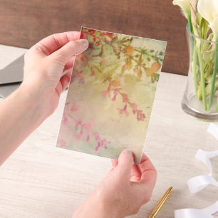 Tropische Farben Orange Rot Gelb Florale Hochzeit
