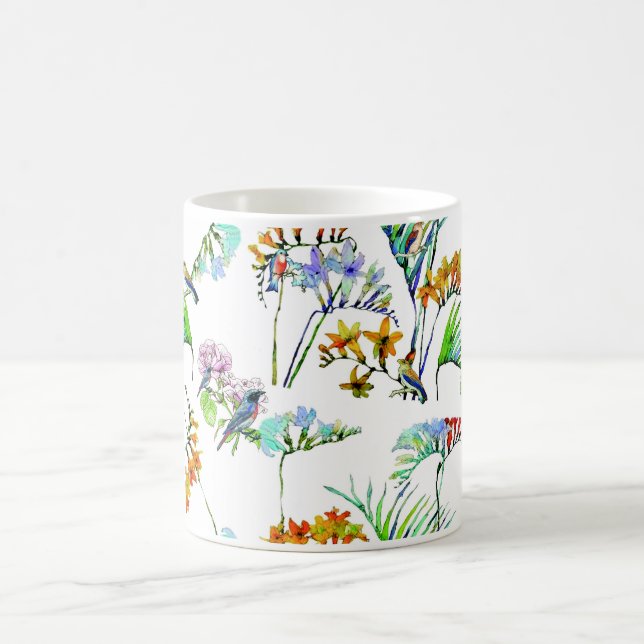 Tropische Fauna Blume Kaffeetasse (Mittel)