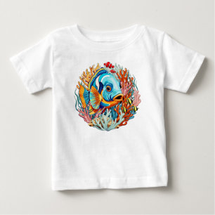 Tropische Fisch Bunte Sommer Stimmung Baby T-shirt