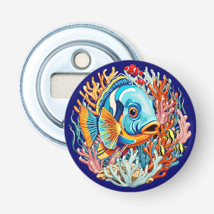 Tropische Fisch Bunte Sommer Stimmung Flaschenöffner