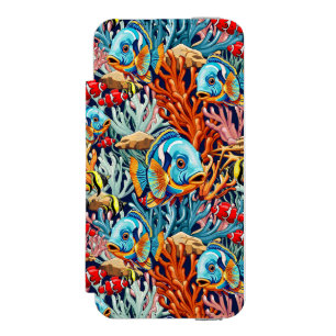 Tropische Fisch Bunte Sommer Stimmung Incipio Watson™ iPhone 5 Geldbörsen Hülle