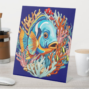 Tropische Fisch Bunte Sommer Stimmung Sockelschild