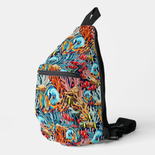 Tropische Fisch Bunte Sommerstimmung Crossbody Bag