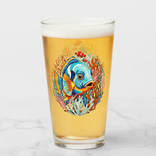 Tropische Fisch Bunte Sommerstimmung Glas