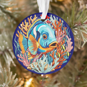 Tropische Fische Bunte Sommerstimmung Ornament