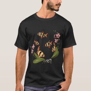 Tropische Fische, Tigerbarben und Orchideen T-Shirt
