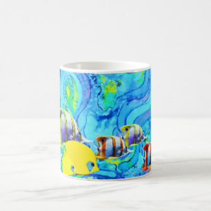 Tropische Fischkunst Tasse