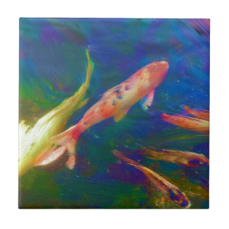 Tropische Fischkunst unter Wasser Fliese