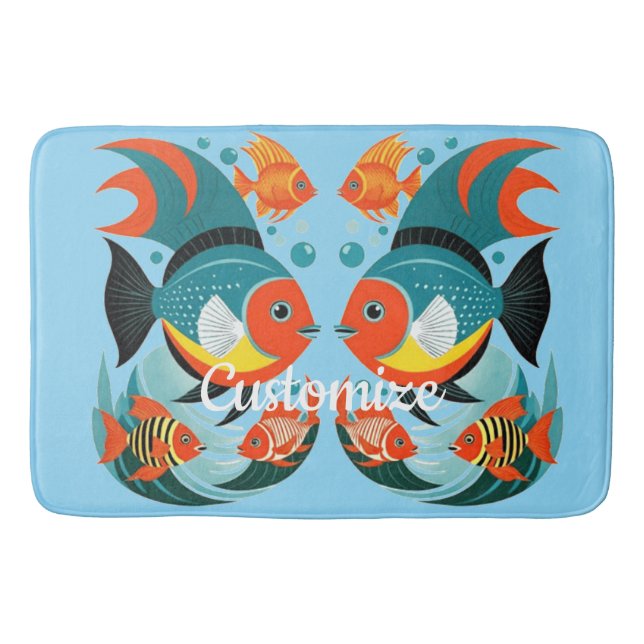 Tropische Fischsorte Thunder_Cove Badematte (Vorderseite)