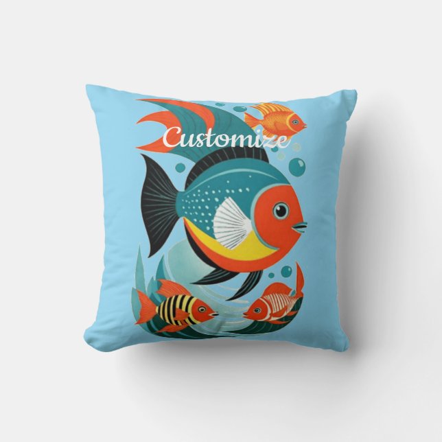 Tropische Fischsorte Thunder_Cove Kissen (Vorderseite)