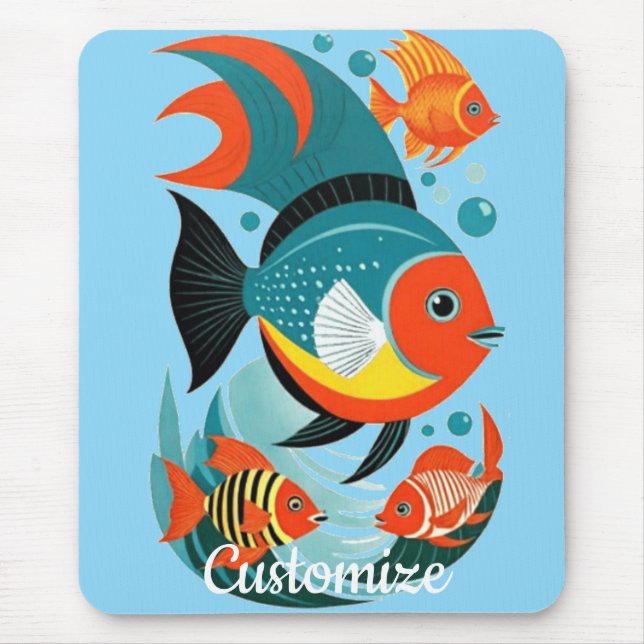 Tropische Fischsorte Thunder_Cove Mousepad (Vorne)